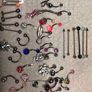 Body jewelry lot...